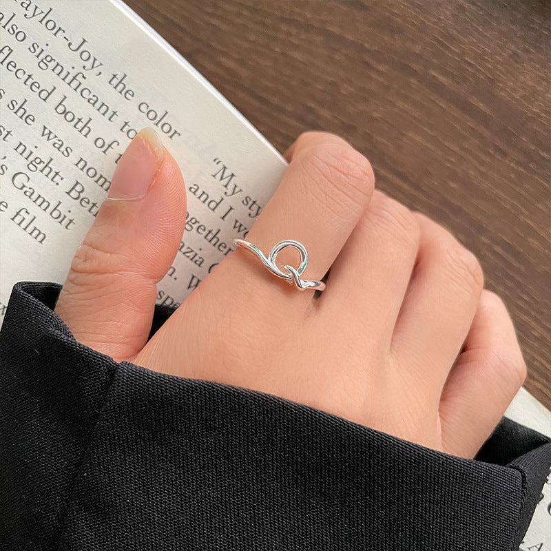 Personalized Cold Style Hand Jewelry Female Opening Rings