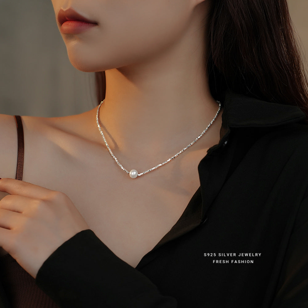 Pearls Geometric French Elegant Retro Temperament Entry Necklaces