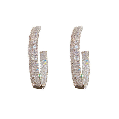 Ornament Full Zirconium Shaped Female Sier Rings