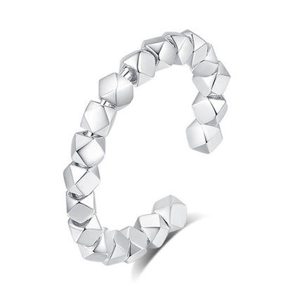 Irregular Small Pieces Of Sier Stylish Graceful Simple Rings