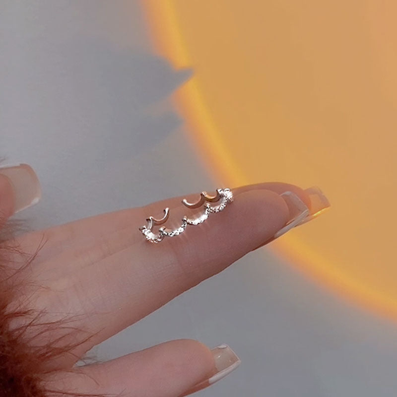 Women's Crown Fashionable High-grade Cold Style Open Rings