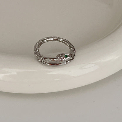 Sier Female Design Light Luxury Index Rings