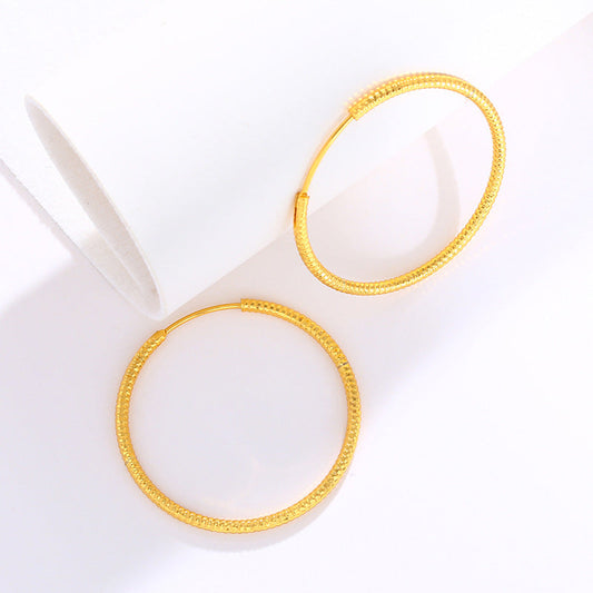 Simple Exaggerated Big Circle Female Fashion Earrings