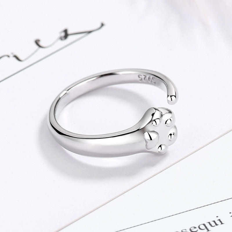 Cat Female Cute Claw Opening Adjustable Rings