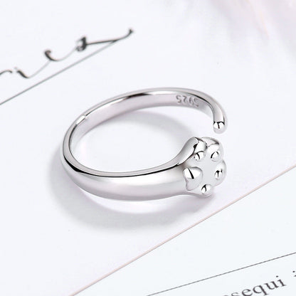 Cat Female Cute Claw Opening Adjustable Rings