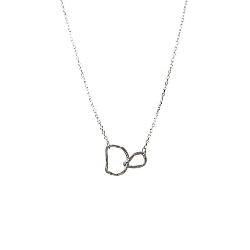 Women's Irregular Round For Sterling Sier Simple Graceful Geometric Design Necklaces