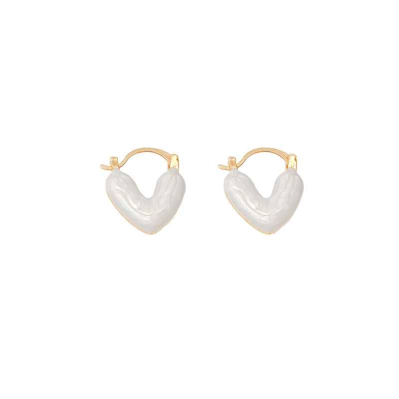 Advanced Design Drip Glazed Love Ear Earrings