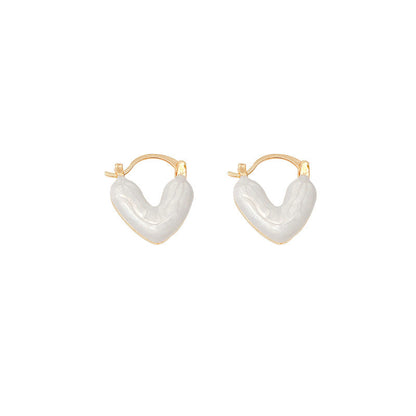 Advanced Design Drip Glazed Love Ear Earrings