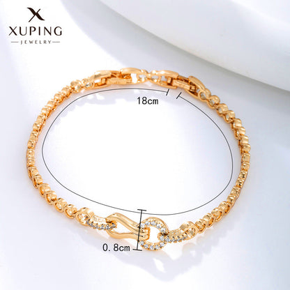 Women's Gold Plated Alloy Design Simple Temperamental Bracelets