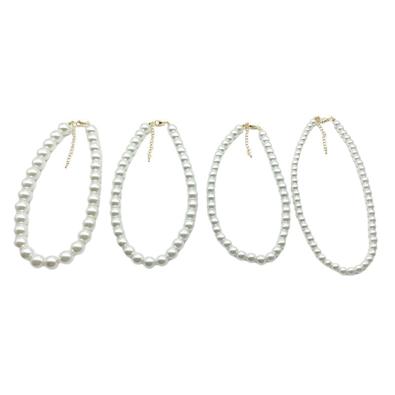 French Style Classic Pearl Minimalist Clavicle Necklaces