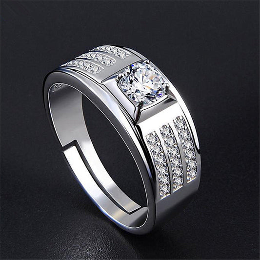 Live Sier Simple Artistic Ling Style Elegant Rings