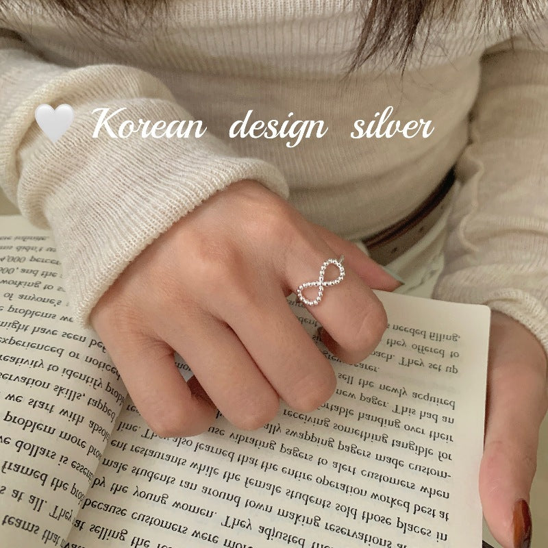 Design Sier Accessories Sterling Fine Twist Infinite Twin Rings