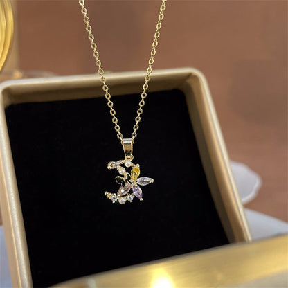 Women's & Men's & Sweet Cool Flower Stars Heart For Niche Design Clavicle Necklaces
