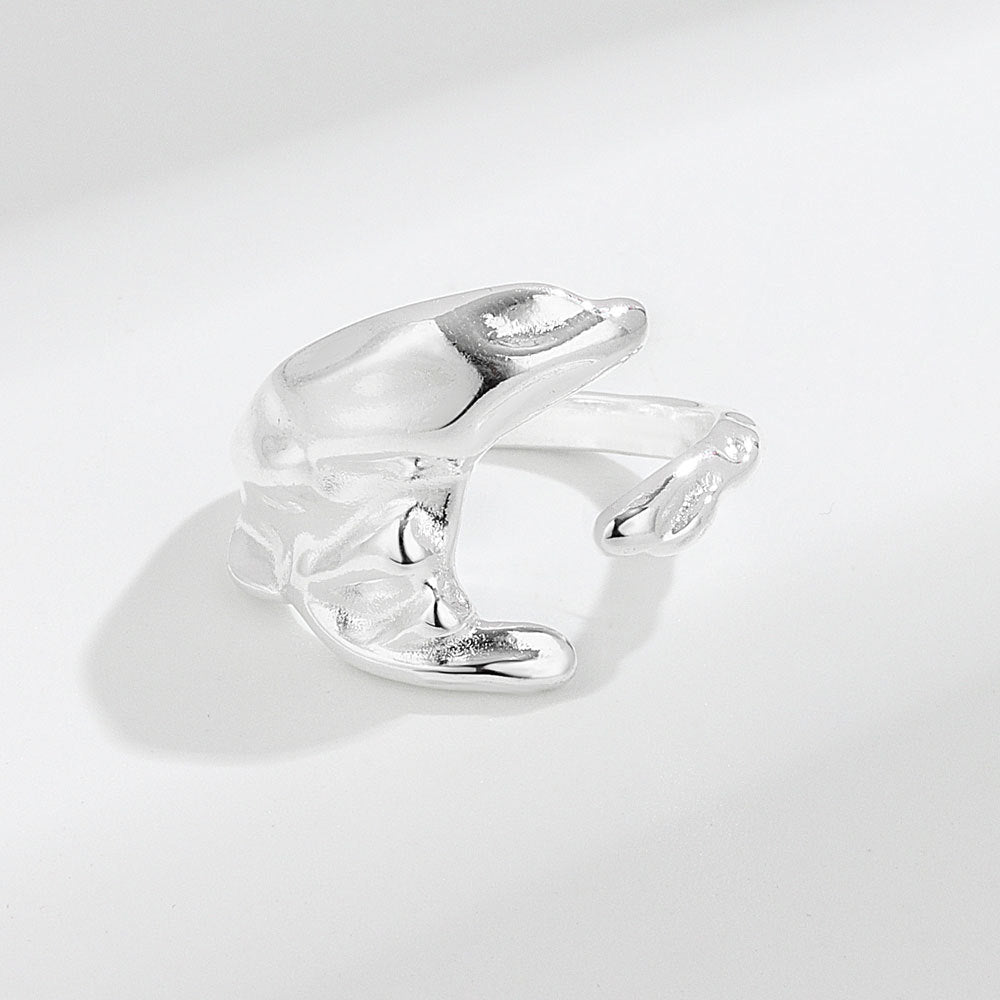 Korean Style Niche Design Minimalist Irregular Rings