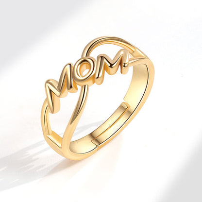 Ornament Mother's Day Gift Birthday Open-end Rings