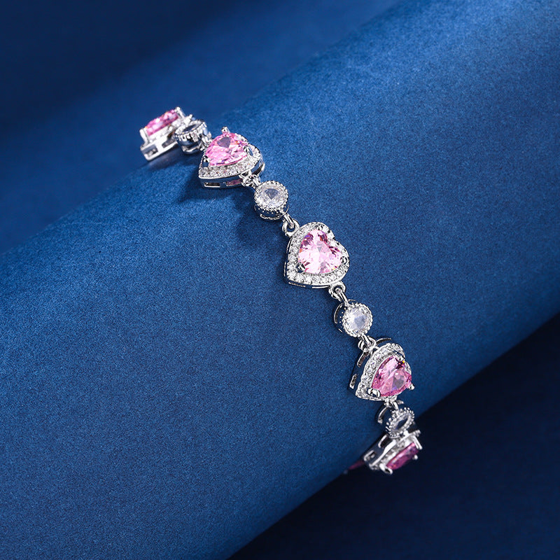 Women's Cherry Blossom Zircon Light Luxury Temperament Bracelets