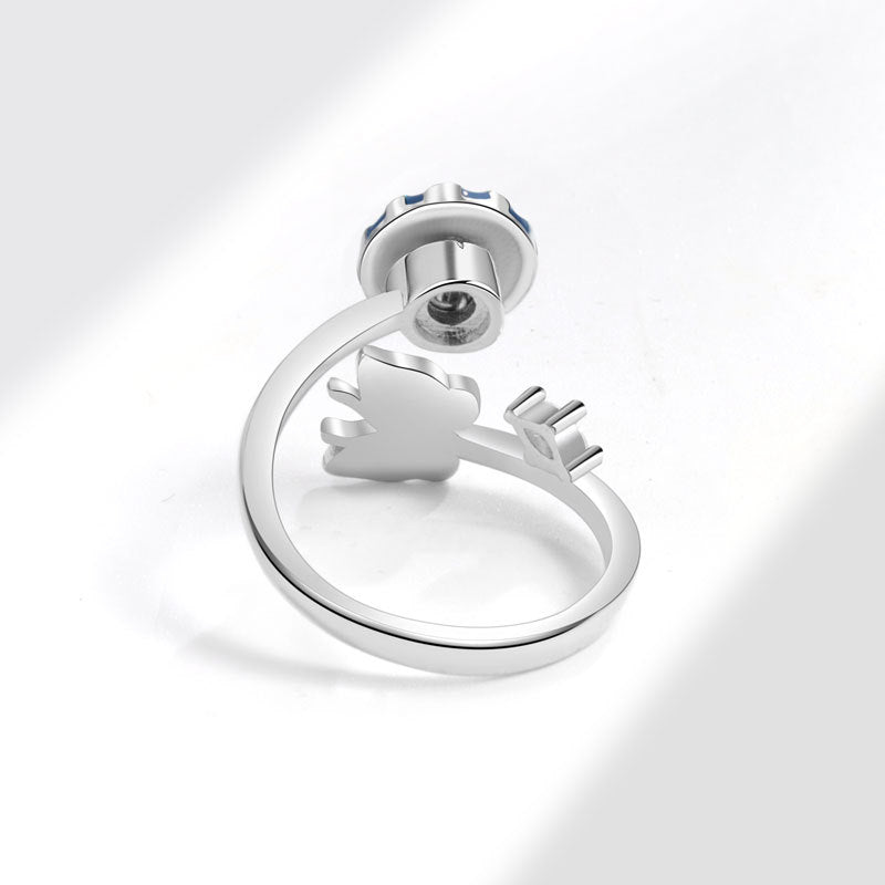 Opening Adjustable Butterfly Flower Can Be Rings