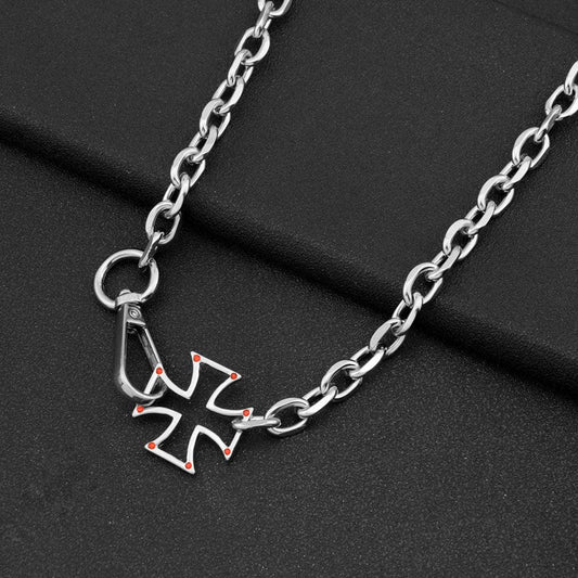 Diamond Cross Hot Personality Couple Clavicle Necklaces