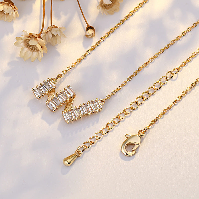 Elegance Retro Temperament Wave Zircon With Necklaces