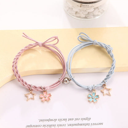 Female Couple Pair Rubber Band For Boyfriend Bracelets