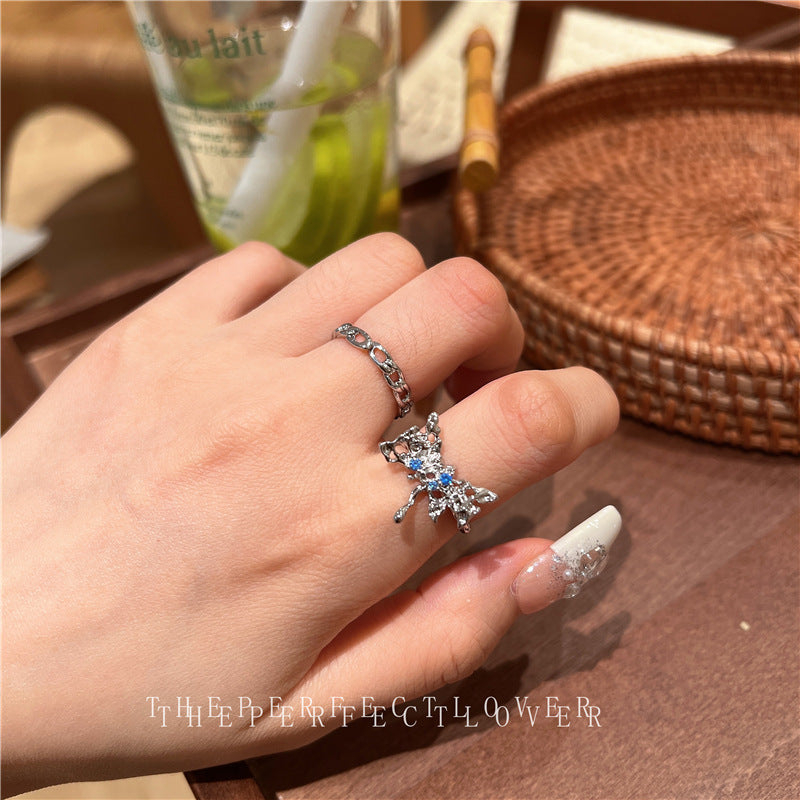 Luxury Temperament High-grade Zircon Niche Design Fashion Rings