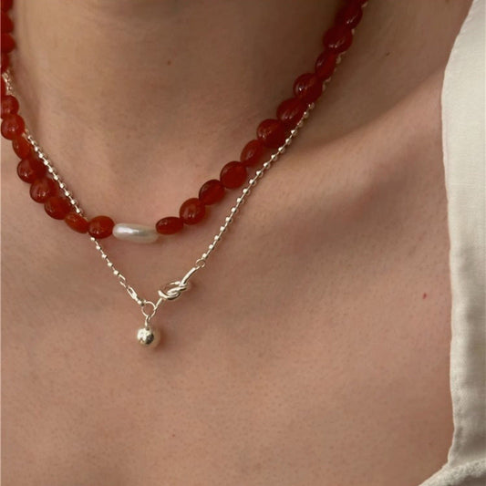 Women's Knotted Small Balls Minimalist Fashion Exquisite And Versatile Necklaces