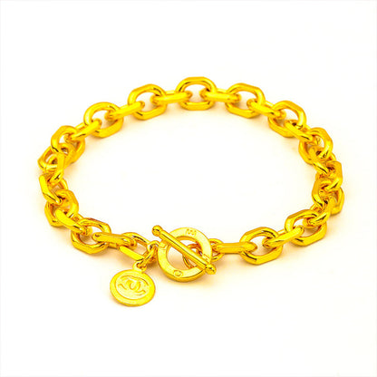 Women's Wide-brimmed Vietnam Placer Gold Jewelry Ornament Bracelets