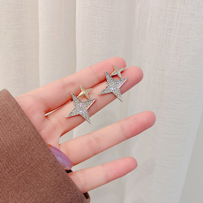 Women's Ear Geometric Bow Eardrops Graceful Full Earrings