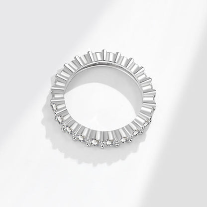 Single Row Full Diamond Female Personality Rings