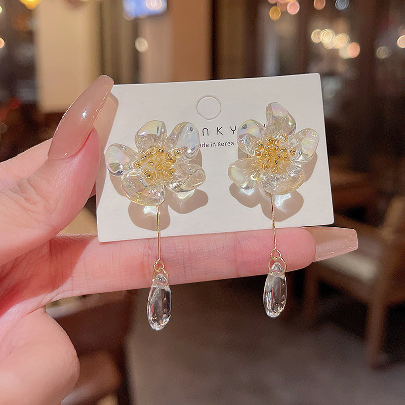 Women's Needle Light Luxury Minority Long Tassel Earrings