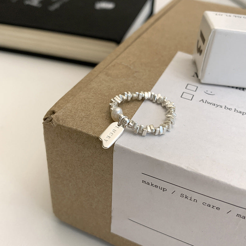 Women's Broken Sier Cold Style Fashion Simple Temperamental Rings