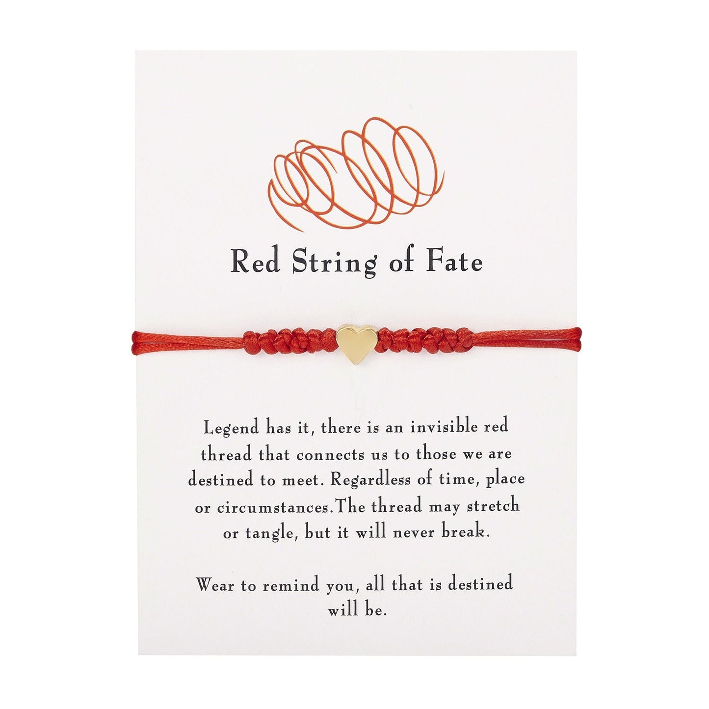 Knots Red Rope Woven Length Adjustable Bracelets