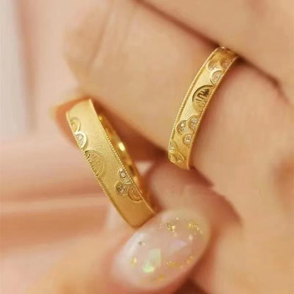 Women's & Men's & Happiness Couple And One Pair Rings