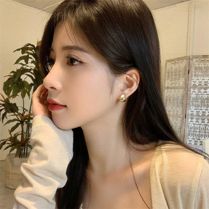 Design Three-dimensional Geometric Origami Cold Style Earrings