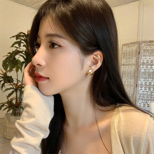 Design Three-dimensional Geometric Origami Cold Style Earrings