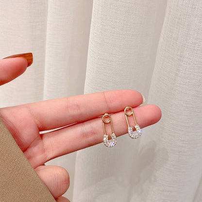 Women's Ear Geometric Bow Eardrops Graceful Full Earrings