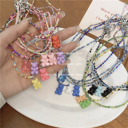 Beads Stringed Sweet Cute Girly Style Necklaces