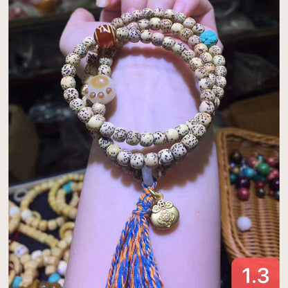 Gold Seed Bodhi Ethnic Style Cultural Artifact Bracelets