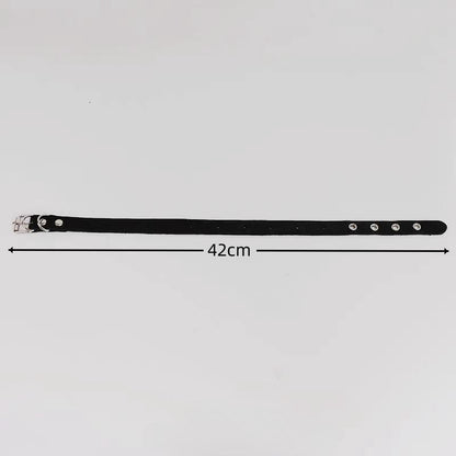 Yang Mi Punk Flat Buckle Leather Necklaces