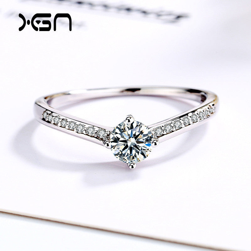 Sterling Sier Eight Hearts And Arrows Rings