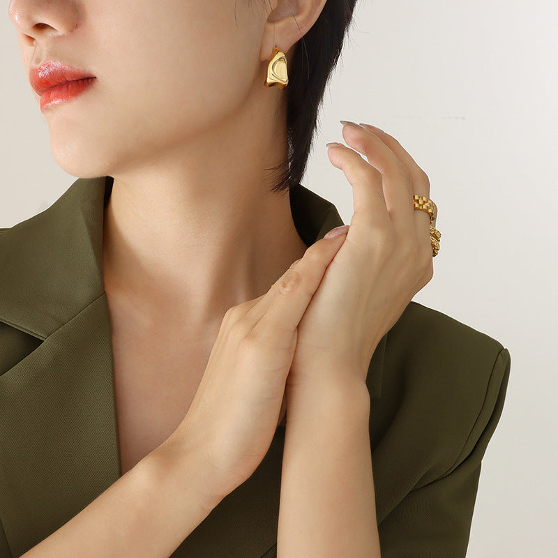 Fashion Simple Style Irregular Shaped Geometric Earrings