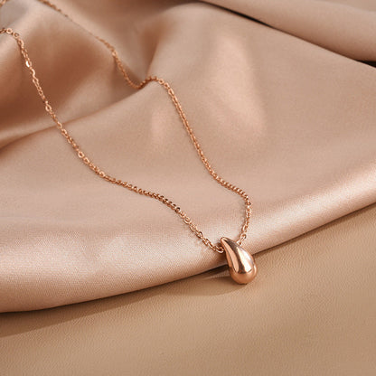 Titanium Steel No Fading Raindrop Female Necklaces