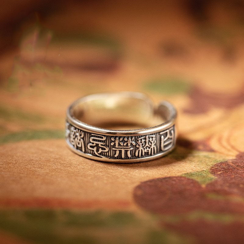 Men's Are Suitable Artistic Retro Imitation Thai Sier Rings