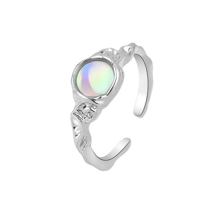 Moonstone Female Design Affordable Luxury Style Opening Rings