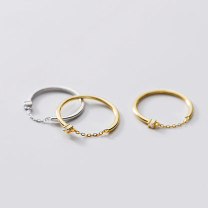 Diamond Index Finger Simple And Compact Rings