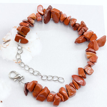 Natural Crystal Agate Gravel Stone Irregular Bracelets