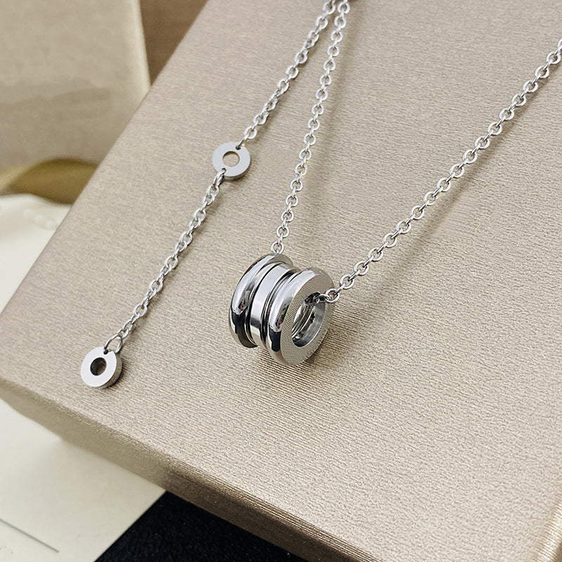 Women's & Men's Ceramic High Version Spring Full Diamond Small Waist Necklaces