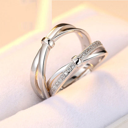 Love Open Boyfriend And Girlfriend Valentine's Rings