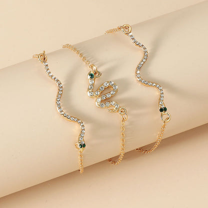 Women's Suit Exaggerated Geometry Beaded Thick Chain Bracelets