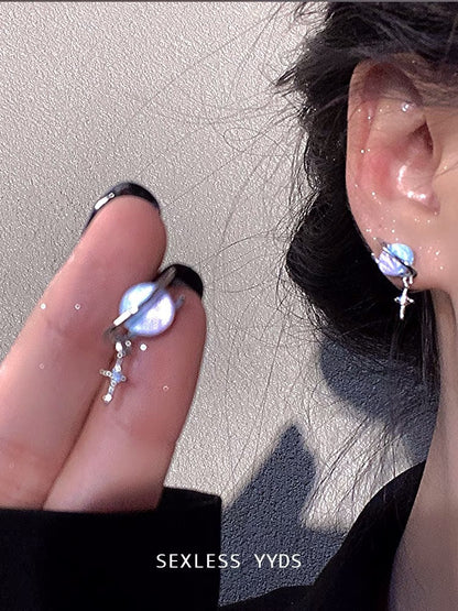 Women's Dream Starry Sky Planet Niche Design Earrings